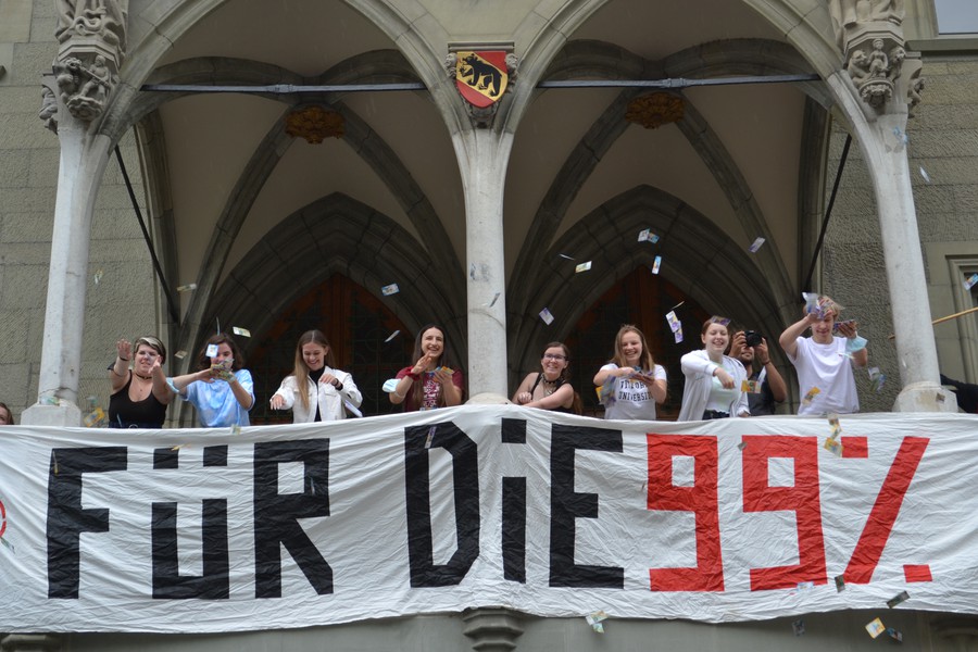 JUSO Kanton Bern lanciert Abstimmungskampf für die 99%-Initiative